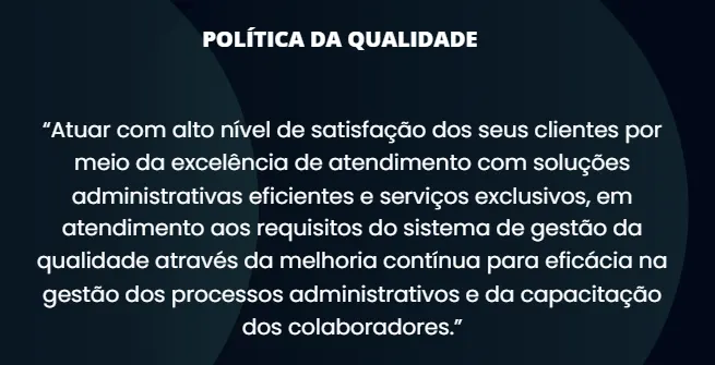 Política da Qualidade da GK Condomínios — gestão certificada, auditoria ISO 9001
